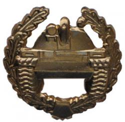Эмблема петличная Танковые войска, старого образца, золотая, металл (пара)