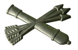 Эмблема петличная Войска ПВО, нового образца, защитная, металл (пара)