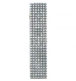 Лычка МВД 10х45 мм, серебряная (металл), пара